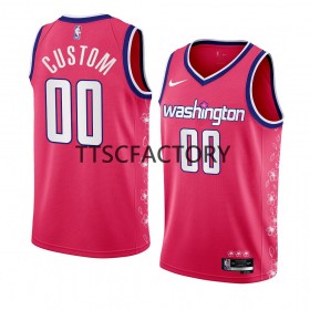 Herren NBA Washington Wizards Trikot Benutzerdefinierte Nike 2022-23 City Edition Pink Swingman